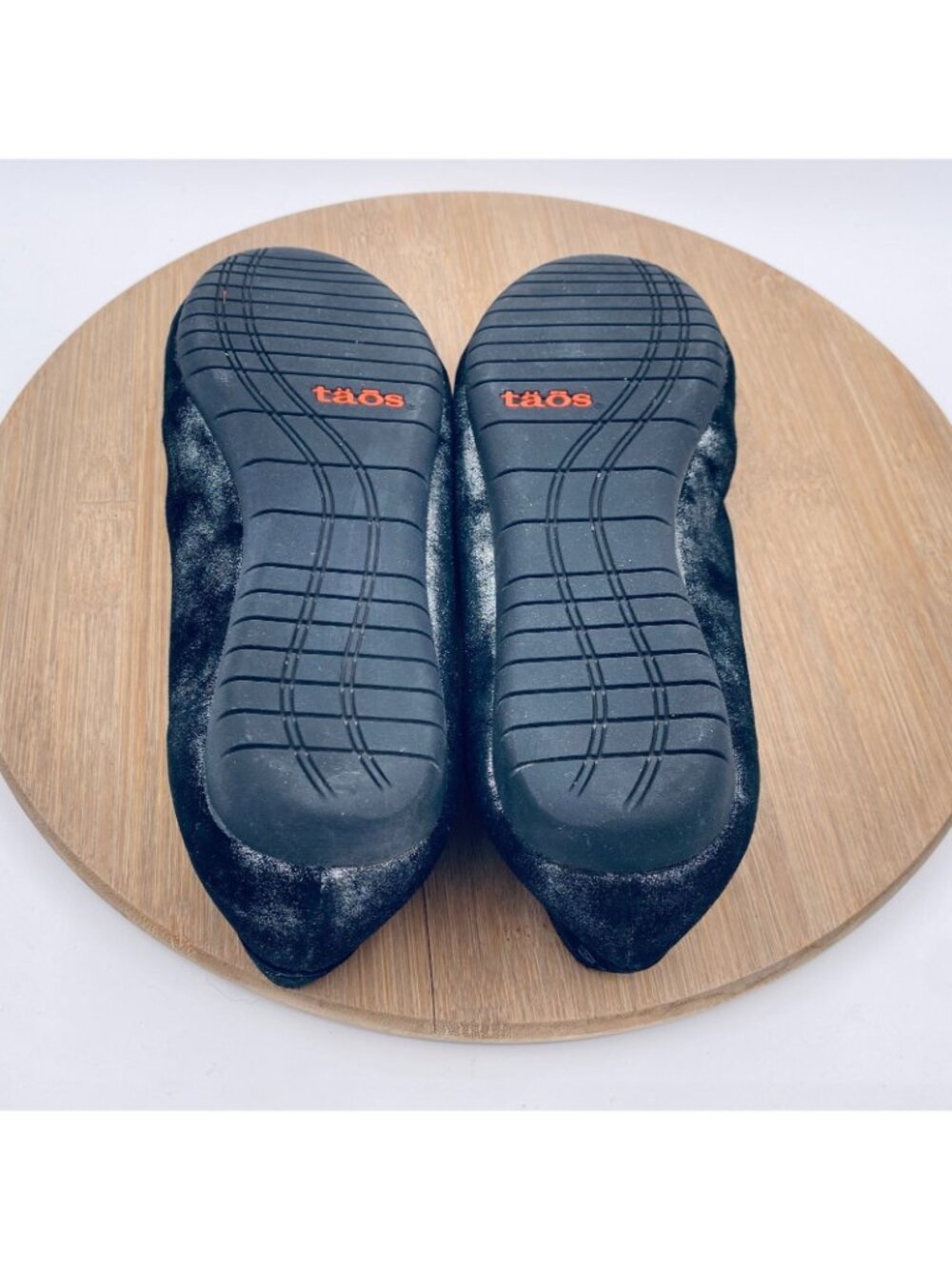 Taos Shoes Womens 8 Black Leather Tie Dye Comfort Ballet Flats - Picture 10 of 11